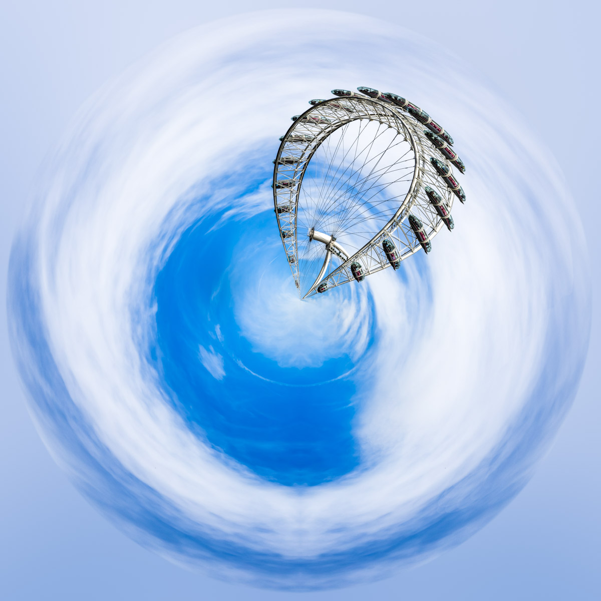 Photo Mini Planete London Eye Londres Photographe Professionnel Tiny Planet Photographer London Eye