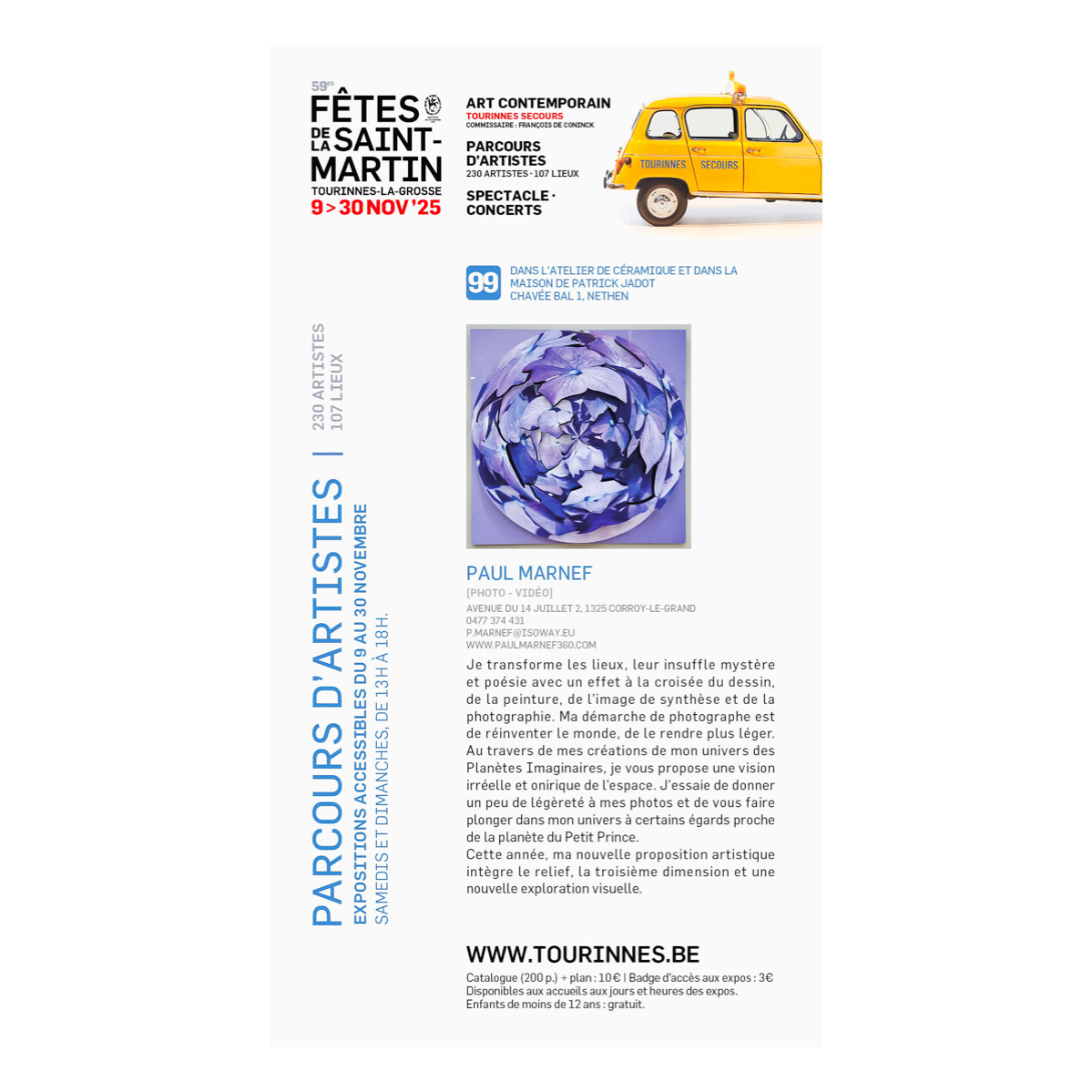 Fêtes de la Saint-Martin 2025: my new works in Nethen