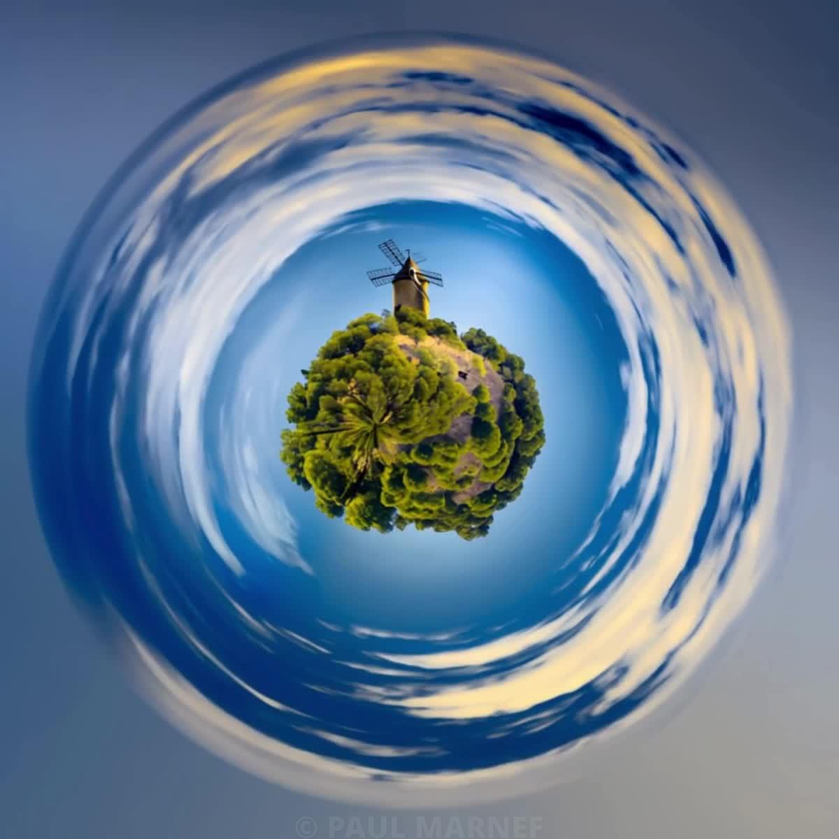 ‘Moulin de la Cortina’, a photograph from Paul Marnef’s ‘Imaginary Planets’ series