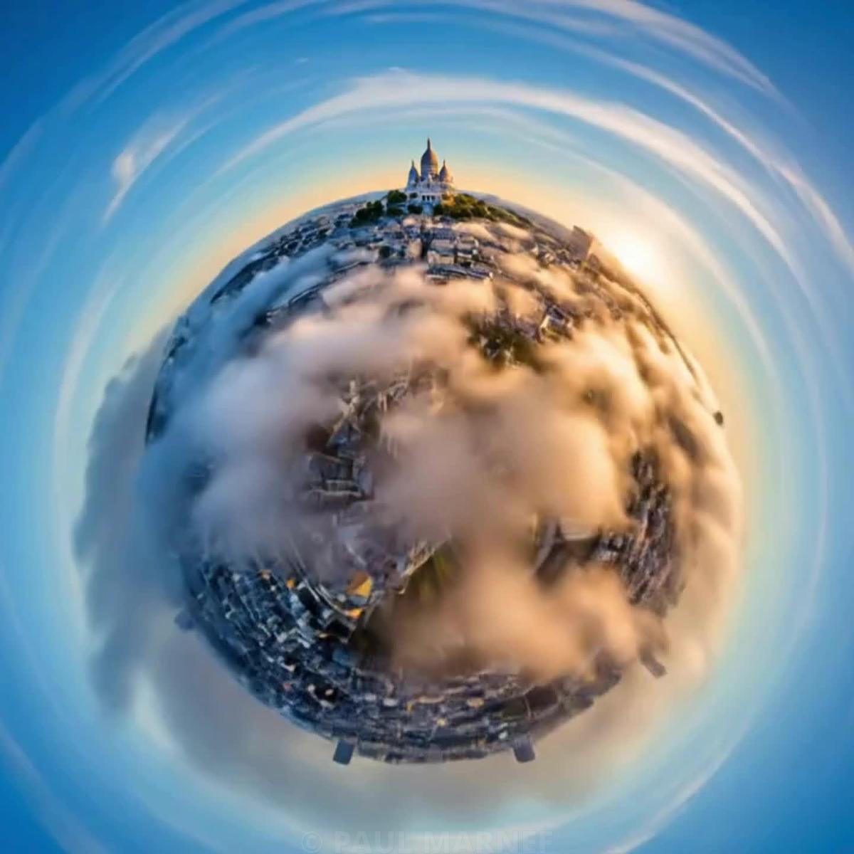 ‘Dream of Montmartre’, a photograph from Paul Marnef’s ‘Imaginary Planets’ series