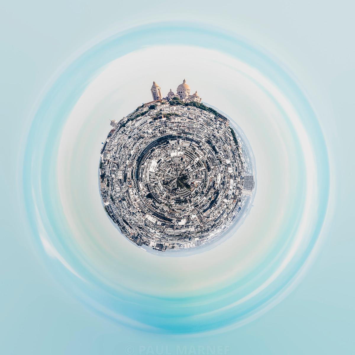 Effet Planet, rendant à l’art la beauté de notre patrimoine architectural tel que le Sacré-Cœur de Montmatre.