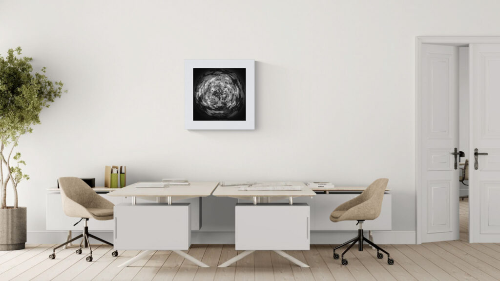 Viorne Monochrome – œuvre en situation