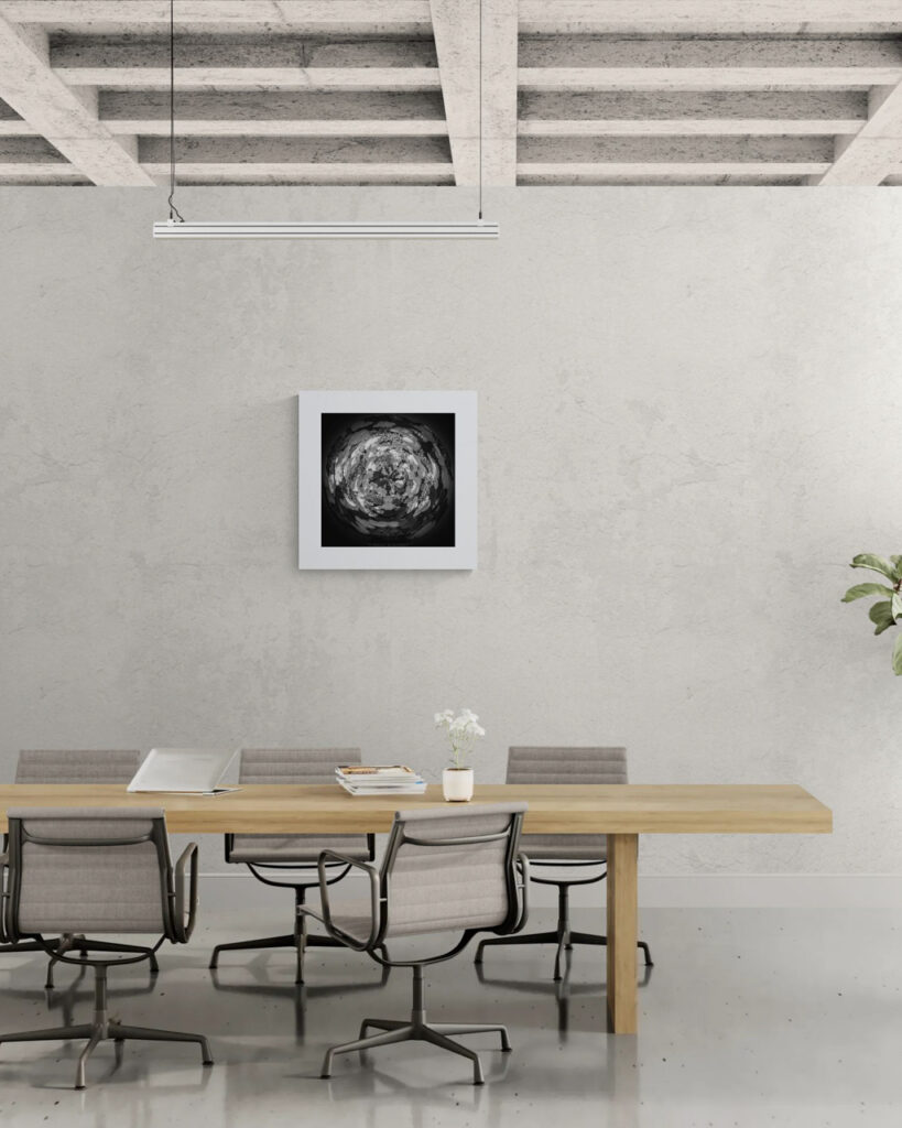 Viorne Monochrome – œuvre en situation