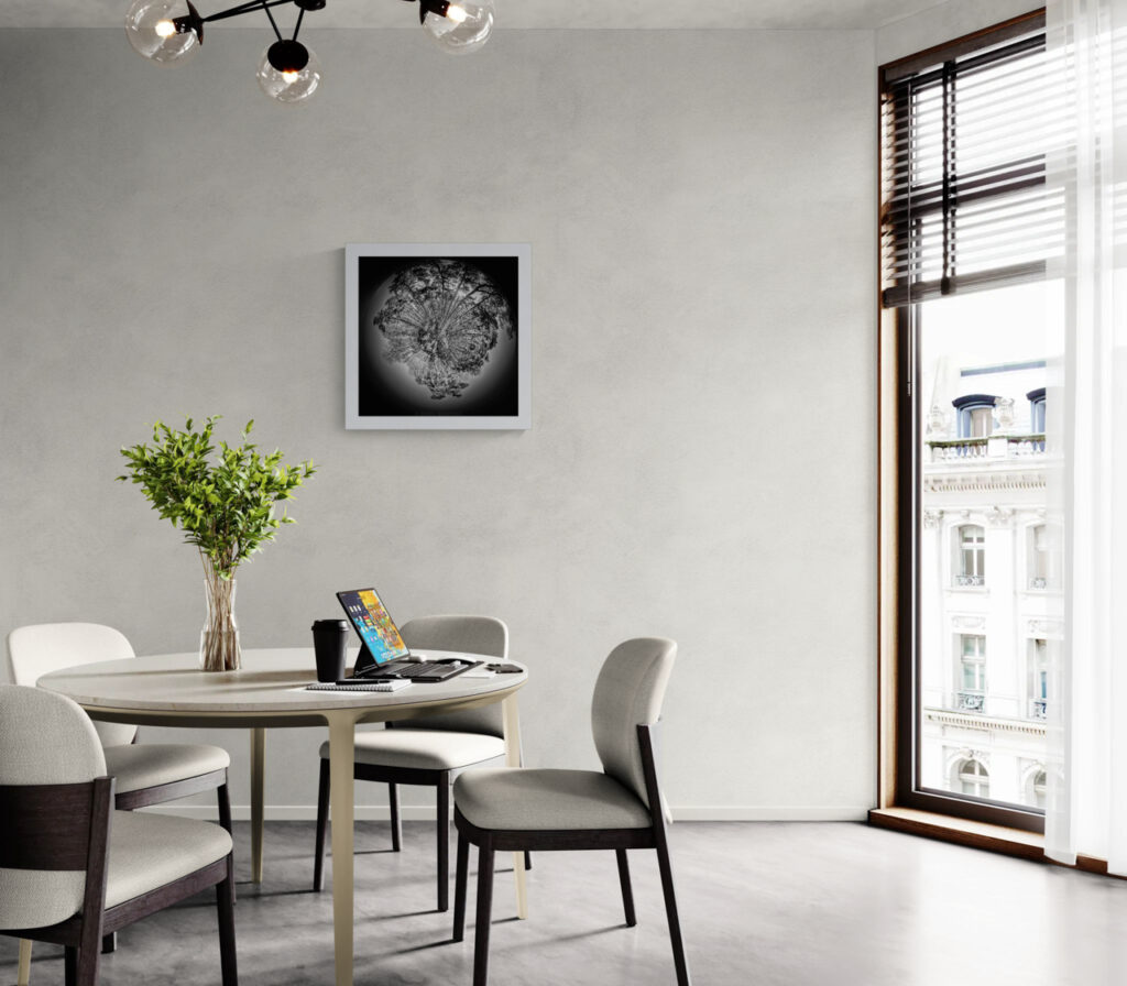 Ronde des Cimes Monochrome – œuvre en situation