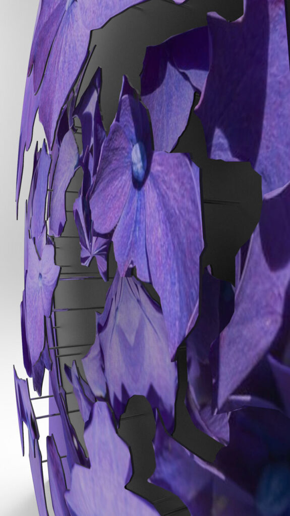Purple Reverie – 3D Art Photo – artwork in context