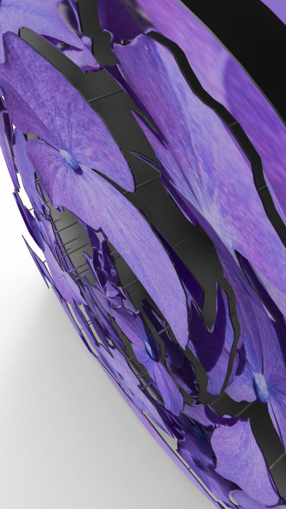 Purple Reverie – 3D Art Photo – artwork in context