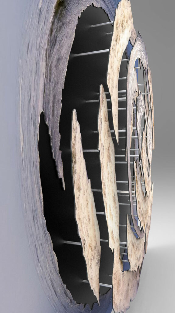 La Vague – Photo 3D – œuvre en situation
