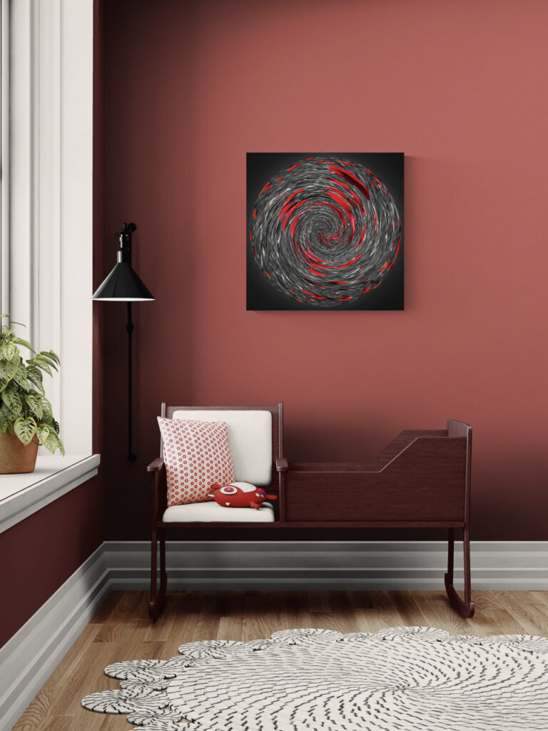 Tourbillon Rouge – œuvre en situation