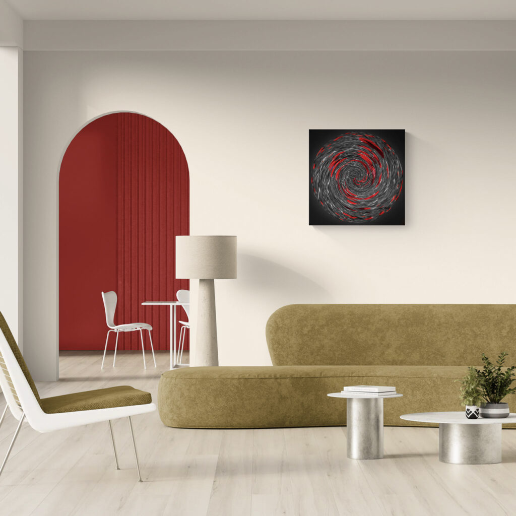 Tourbillon Rouge – œuvre en situation